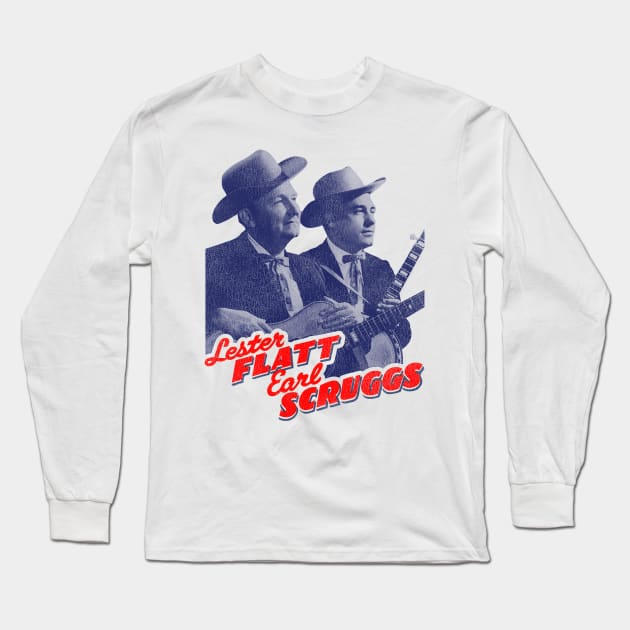 Flatt and Scruggs Long Sleeve T-Shirt by darklordpug